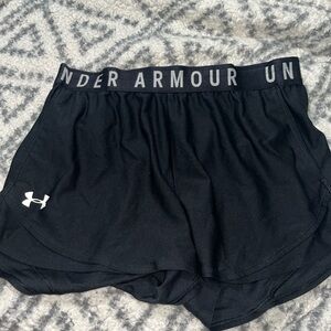 Black under-armor athletic shorts!